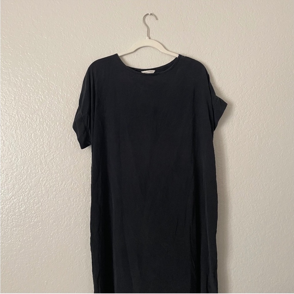 Elizabeth Suzann Black Silk Georgia Midi Dress size OS